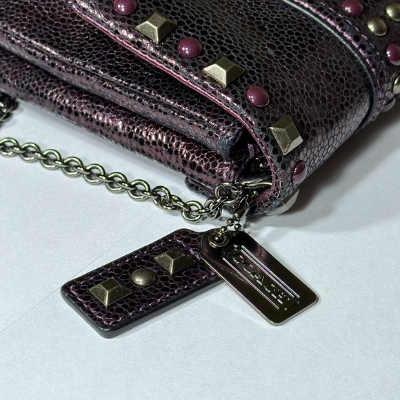 *RARE* COACH Kristin Studded Leather Crossbody - Picture 8 of 16